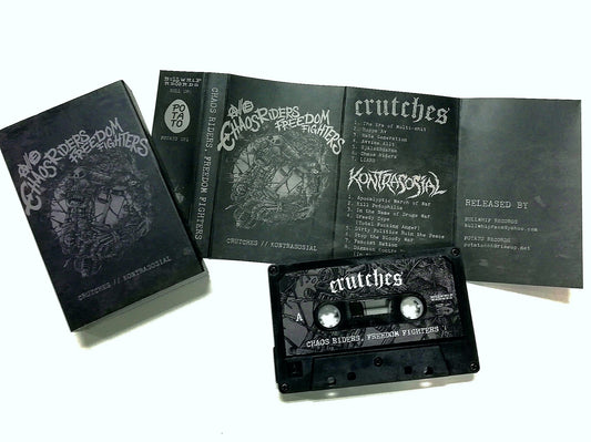 CRUTCHES / KONTRASOSIAL - CHAOS RIDERS // FREEDOM FIGHTERS SPLIT TAPE