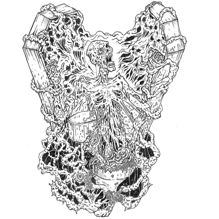 LAVATORY / REPUTDEATH - REANIMATION OF EMBALMED NECROHORRORS SPLIT TAPE